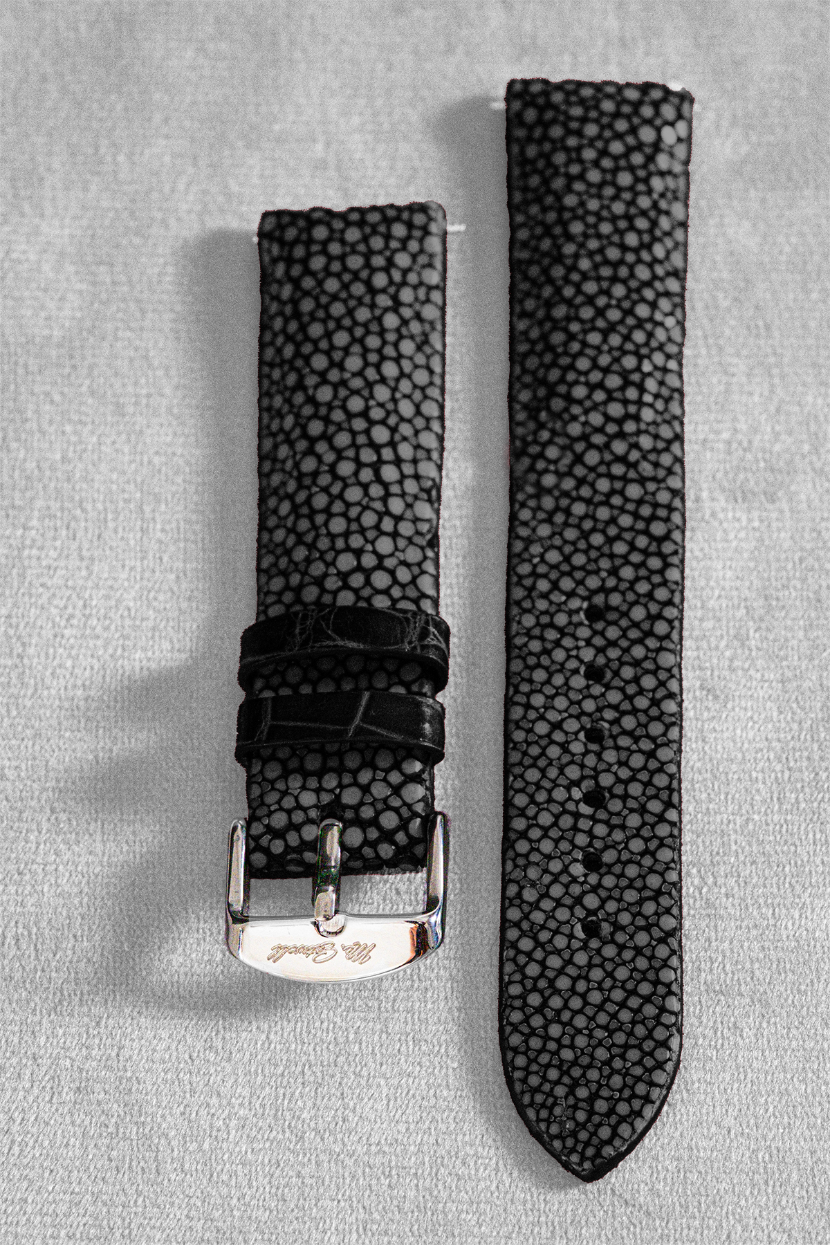 Black Stingray Leather