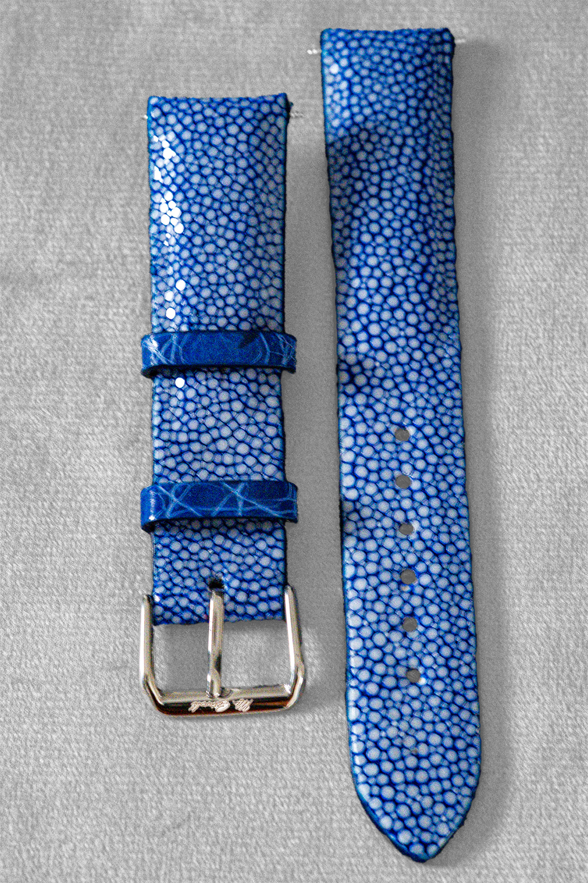Blue Stingray Leather