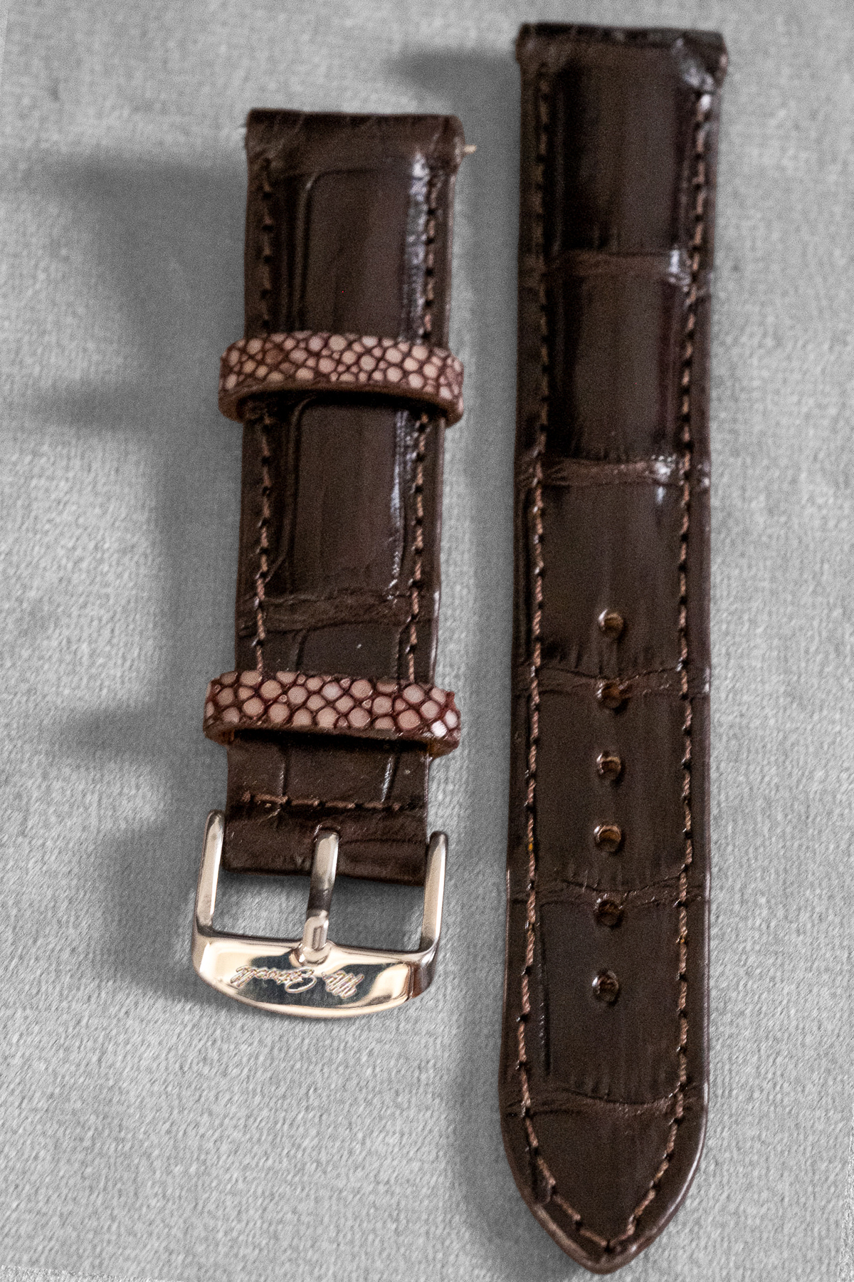 Brown Gator Leather