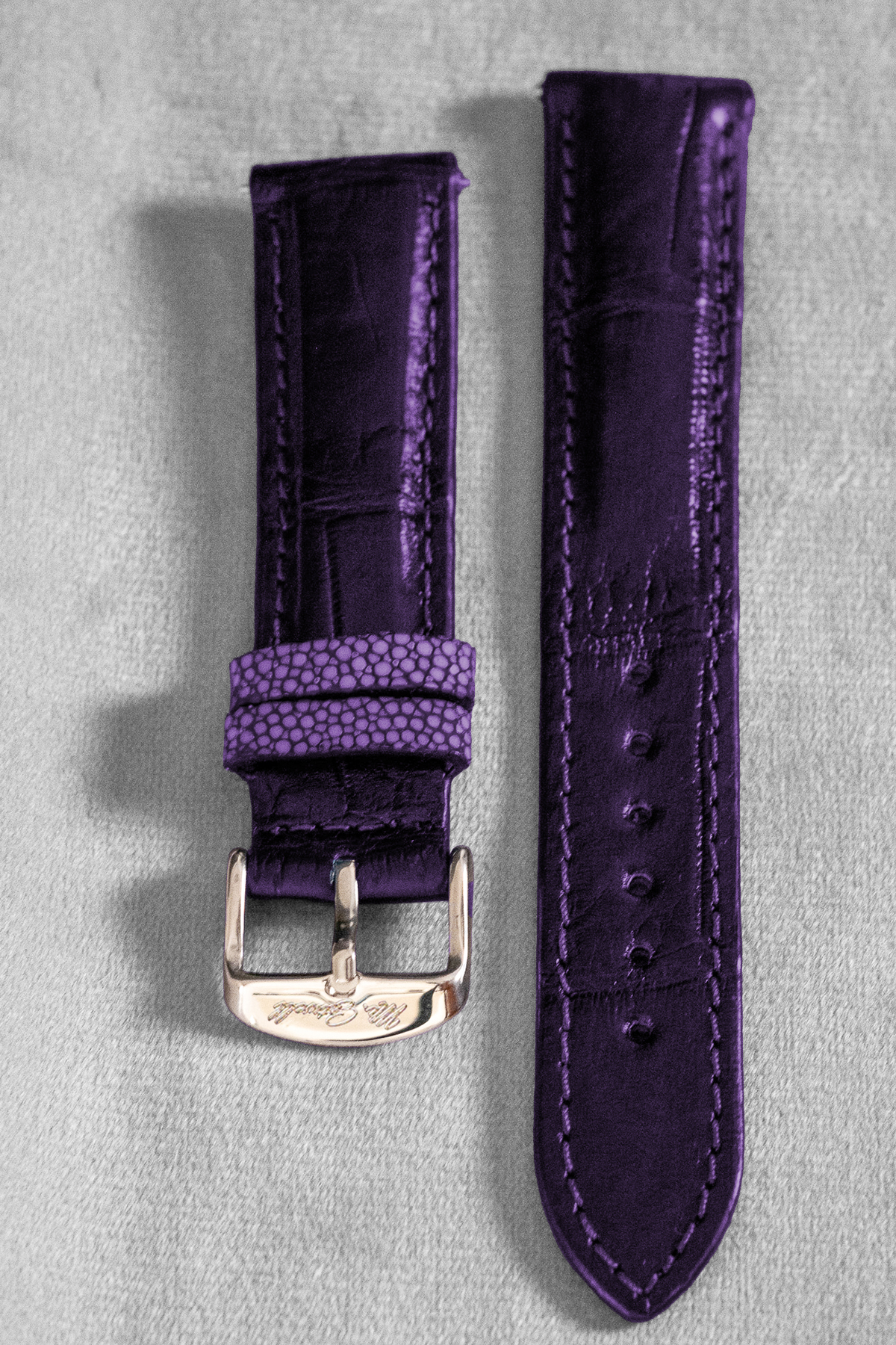 Purple Gator Leather