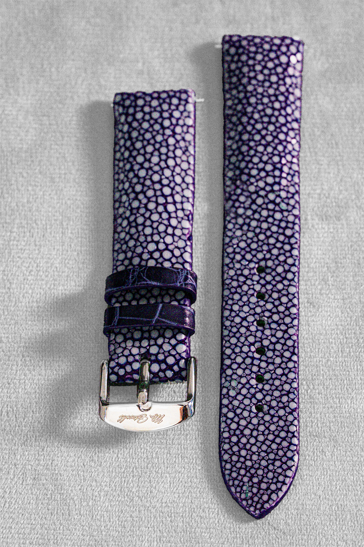 Purple Stingray Leather